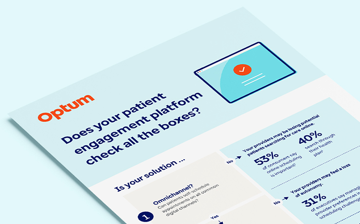 Thumbnail of infographic titled 'Does your patient engagement platform check all the boxes?'